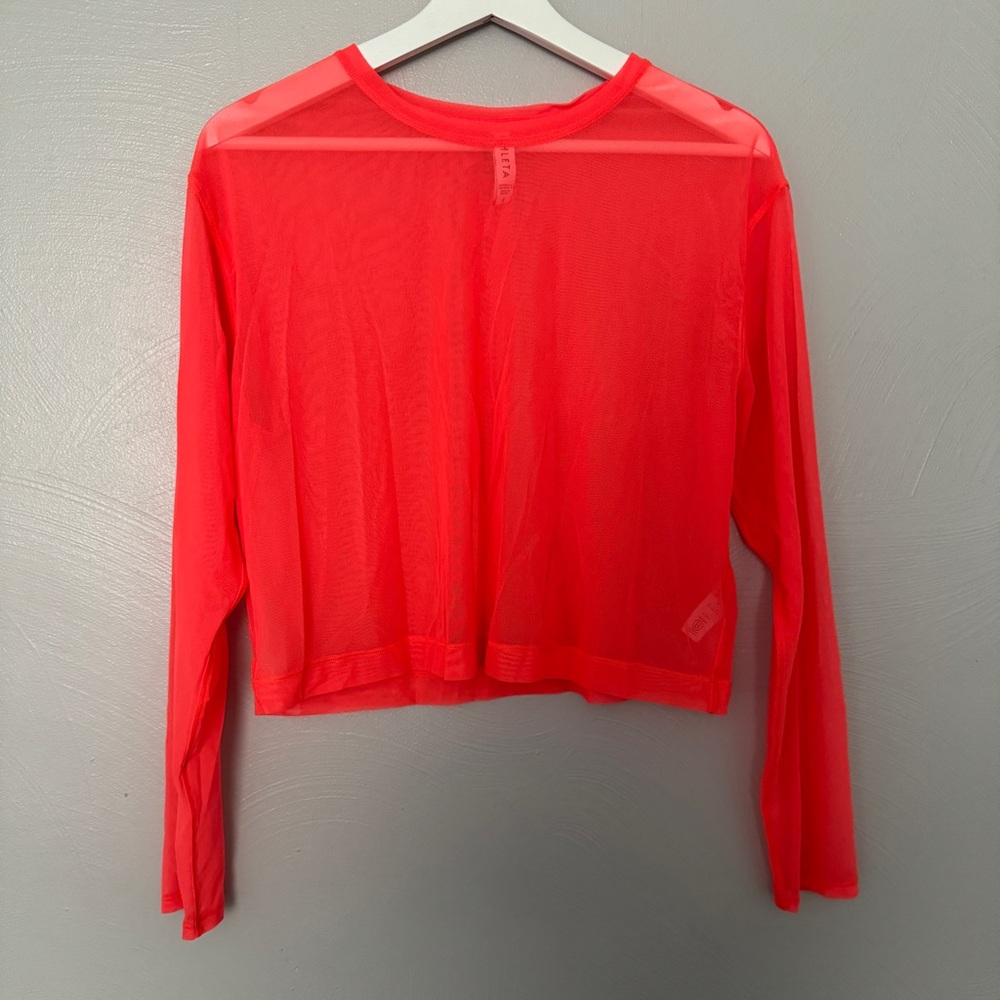 Athleta Circuit Mesh Crop Top - Picture 2 of 8